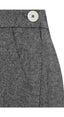 1930s and 40s Classic Wide Leg Trousers im Fischgrätmuster in Grau | Weekend Doll | Damenhose - Bright House Vintage