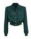 1940s Americana Button Jacket Racing Green | The House of Foxy | Damenjacke - Bright House Vintage