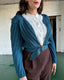 1940s Datemaker Cardigan Petrol | The House of Foxy | Damencardigan - Bright House Vintage