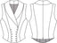 The Dapper Dame Waistcoat aus rostfarbener Baumwolle | Emmy Design | Damenweste