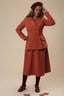 A Walk In The Park Skirt aus rostfarbener Baumwolle | Emmy Design | Damenrock - Bright House Vintage