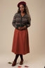 A Walk In The Park Skirt aus rostfarbener Baumwolle | Emmy Design | Damenrock - Bright House Vintage