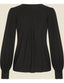 Celia Blouse Tricot Deluxe in Schwarz | Very Cherry | Damenbluse - Bright House Vintage