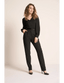 Celia Blouse Tricot Deluxe in Schwarz | Very Cherry | Damenbluse - Bright House Vintage