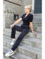 Classic Jumpsuit aus Cord in Navy | Very Cherry | Damenjumpsuit - Bright House Vintage