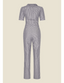 Classic Jumpsuit Breton Stripe Marino | Very Cherry | Damenjumpsuit - Bright House Vintage