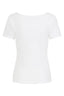 Darcie Top in Weiß | Hearts & Roses | Damenshirt - Bright House Vintage
