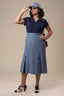 Flirty 30’s Skirt in Blau | Emmy Design | Damenrock - Bright House Vintage