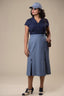 Flirty 30’s Skirt in Blau | Emmy Design | Damenrock - Bright House Vintage