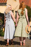 Karin's Picnic Dress in Salbeigrün | Emmy Design | Damenkleid - Bright House Vintage