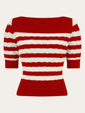 Farbe: Rot gestreift