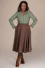 Loyal Land Girl Shirt in Salbeigrün | Emmy Design | Damenbluse - Bright House Vintage