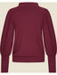 Maya Top Soft Fleece Burgundy | Very Cherry | Damenshirt - Bright House Vintage