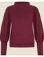 Maya Top Soft Fleece Burgundy | Very Cherry | Damenshirt - Bright House Vintage