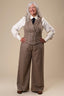 The Dapper Dame Waistcoat in Haselnuss | Emmy Design | Damenweste - Bright House Vintage