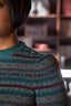 The Fairest Knit Top aus petrolfarbener Wolle | Emmy Design | Damenstricktop - Bright House Vintage