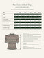 The Fairest Knit Top aus petrolfarbener Wolle | Emmy Design | Damenstricktop - Bright House Vintage