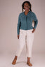 The Hep Hepburn Slacks Fischgrät - Leinen | Emmy Design | Damenhose - Bright House Vintage