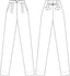 The Hep Hepburn Slacks Schwarz mit Nadelstreifen | Emmy Design | Damenhose - Bright House Vintage