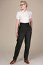 The Hep Hepburn Slacks Schwarz mit Nadelstreifen | Emmy Design | Damenhose - Bright House Vintage