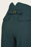 The Hepper Hepburn Slacks aus petrolfarbenem Woll - Bouclé | Emmy Design | Damenhose - Bright House Vintage