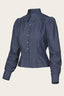 The Spectacular Spearpoint Shirt aus dunkelblauem Denim | Emmy Design | Damenshirt - Bright House Vintage