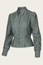 The Spectacular Spearpoint Shirt aus grünem Chambray | Emmy Design | Damenshirt - Bright House Vintage