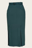 The Triple Step Skirt aus petrolfarbenem Woll - Bouclé | Emmy Design | Damenrock - Bright House Vintage