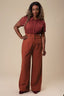 The Ziggy Hepburn Pants aus rostfarbener Baumwolle | Emmy Design | Damenhose - Bright House Vintage