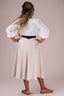 Vivid Voyager Skirt in Creme mit Fischgrät | Emmy Design | Damenrock - Bright House Vintage