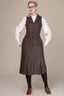 Watchmaker’s Waistcoat in Braun mit Nadelstreifen | Emmy Design | Damenweste - Bright House Vintage