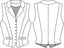 Watchmaker’s Waistcoat in Braun mit Nadelstreifen | Emmy Design | Damenweste - Bright House Vintage