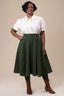 Winter Wonder Whirl Skirt in Petrol | Emmy Design | Damenrock - Bright House Vintage