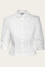 The Bookworm Blouse in White | Emmy Design