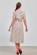 Cream Kate Cherry Dress