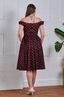 Black Marilyn Spot Dress