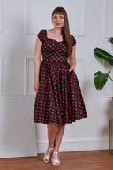 Black Marilyn Spot Dress