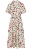 Cream Kate Cherry Dress