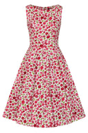 50er Jahre Swingkleid Rosa Floral | Rosy Petal Swing Dress