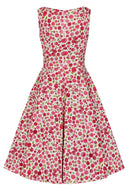 50er Jahre Swingkleid Rosa Floral | Rosy Petal Swing Dress