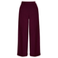 1930s and 40s Classic High Waist Wide Leg Trousers in Burgunder | Weekend Doll | Damenhose - Bright House Vintage