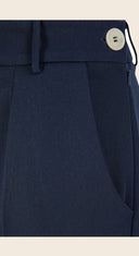 1930s and 40s Classic High Waist Wide Leg Trousers in Navy – Weekend Doll