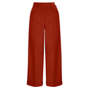 1930s and 40s Classic High Waist Wide Leg Trousers in Rost | Weekend Doll | Damenhose - Bright House Vintage
