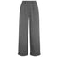 1930s and 40s Classic Wide Leg Trousers im Fischgrätmuster in Grau | Weekend Doll | Damenhose - Bright House Vintage