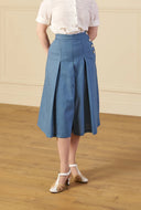 1930s Culottes - Natural Fibre Aqua - Bright House Vintage