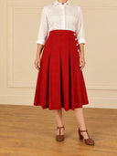 1930s Culottes - Natural Fibre Red - Bright House Vintage