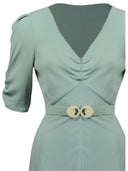 1930s Myrna Dress Sage Green | House of Foxy - Bright House Vintage