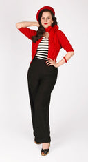 Wide Leg Trousers in Schwarz von Weekend Doll, weitere Ansicht