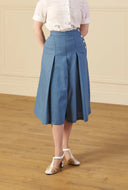 1930s Culottes - Natural Fibre Aqua
