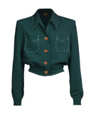1940s Americana Button Jacket Racing Green | The House of Foxy | Damenjacke - Bright House Vintage